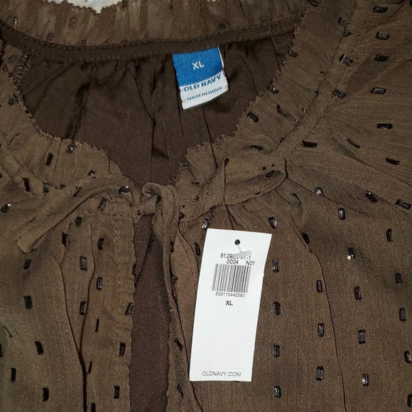 Old Navy Long Sleeve Flowy Dress in Dark Brown with Pockets! - Picture 4 of 13
